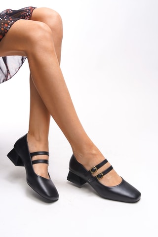 Babies à talons - Noir