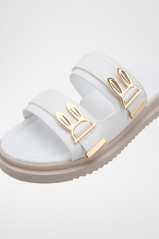 Mules plateforme - Blanc