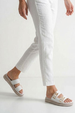 Mules plateforme - Blanc