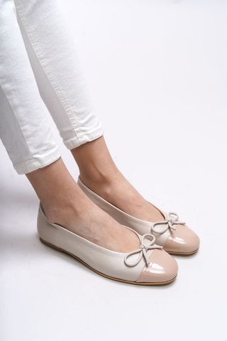 Ballerines vernies - Beige