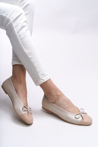 Ballerines vernies - Beige