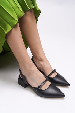 Babies à talons - Noir