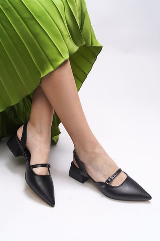 Babies à talons - Noir