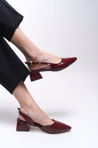 Escarpins vernis - Bordeaux