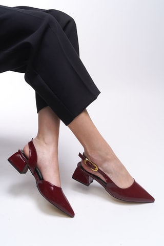 Escarpins vernis - Bordeaux