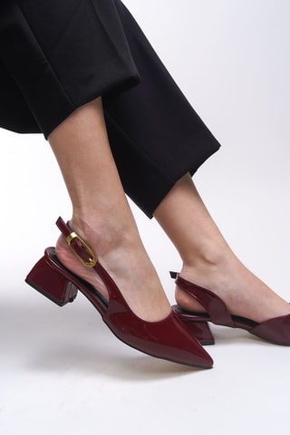 Escarpins vernis - Bordeaux