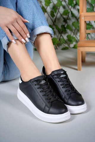 Baskets plateformes - Noir et blanc