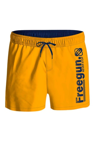 Short de bain Orange et bleu marine
