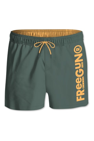 Short de bain - Vert et jaune