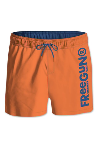 Short de bain - Orange et bleu