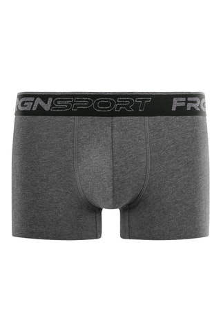 4 boxers Dynamic Jim - Zwart en Grijs