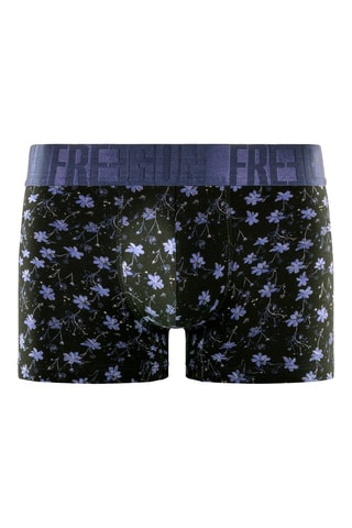 3 boxers Flowers - Noir