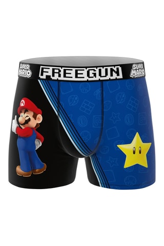3 boxers Super Mario - Bleu