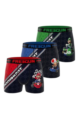 3 boxers Super Mario - Noir