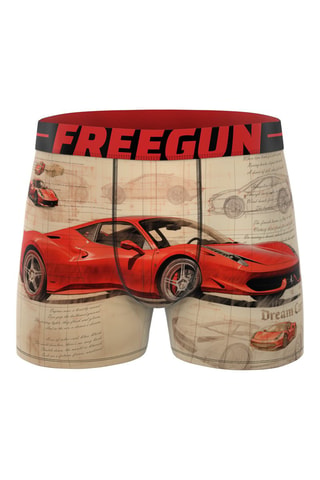3 boxers Cars Racing - Noir et beige