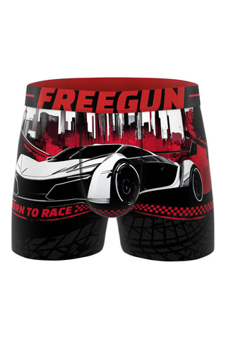 5 boxers Cars Racing - Rouge et noir
