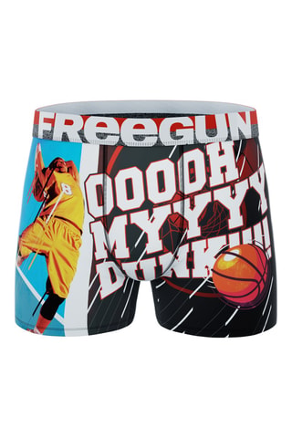 3 Boxers US Sports - Zwart en Rood