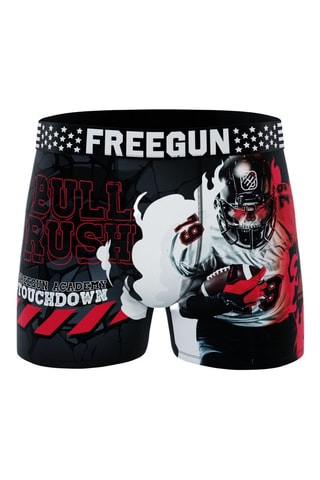 3 Boxers US Sports - Zwart en Rood