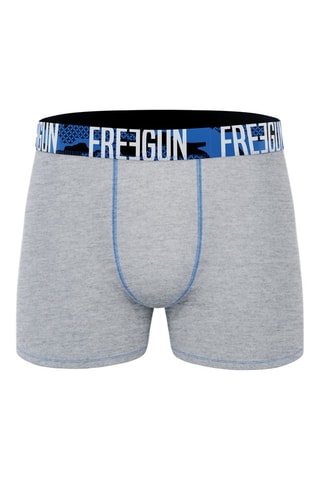 4 Freegun Boxers - Zwart en Blauw