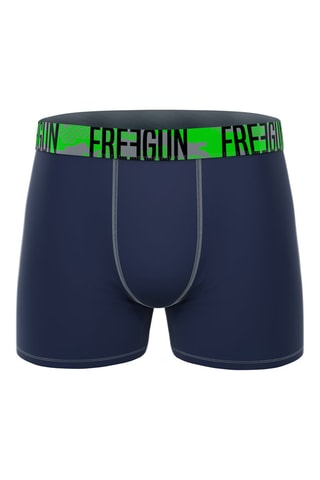 4 Freegun Boxers - Zwart en Blauw