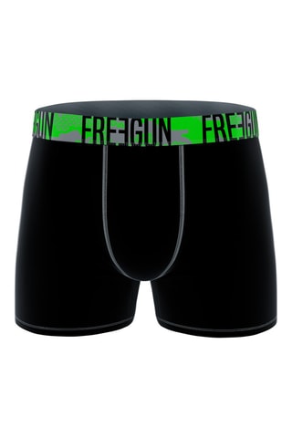 4 Freegun Boxers - Zwart en Blauw