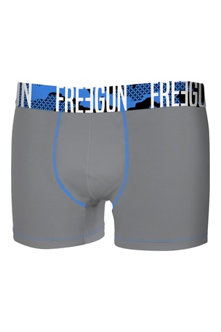 4 Boxers- Zwart, grijs en rood