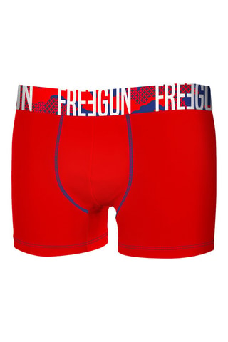 4 Boxers- Zwart, grijs en rood