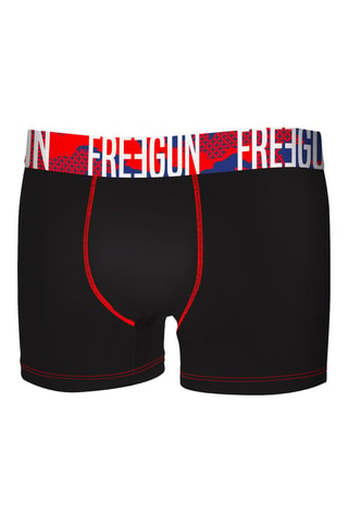 4 Boxers- Zwart, grijs en rood