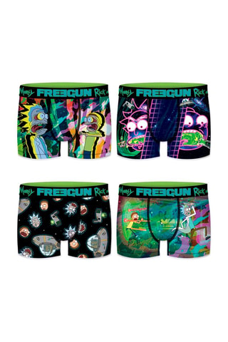 4 boxers Rick et Morty - Multicolore 