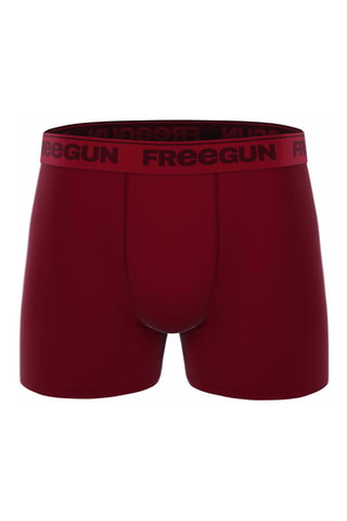 3 Boxers Signature Pablo Bordeauxrood en Zwart 