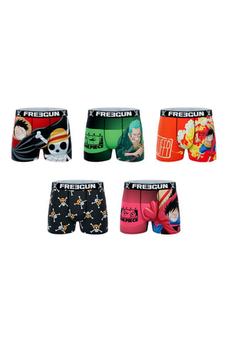 5 boxers One Piece - Noir, vert et rouge