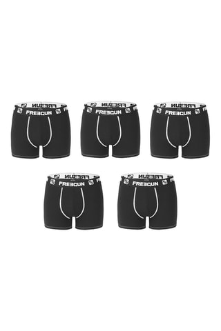 5 Boxers Zwart en Wit