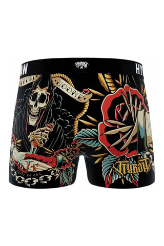4 boxers Freegun - Noir et rouge