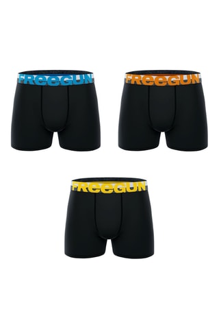 3 Boxers Jongens Dynamique - Zwart