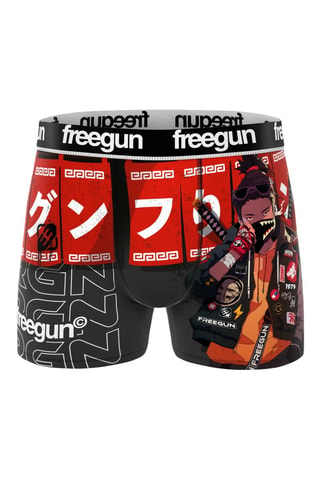 3 boxers Manga Comics - rood, zwart en geel