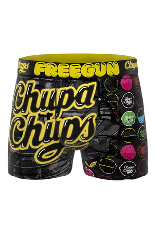 4 boxers Chupa Chups - geel, zwart en paars