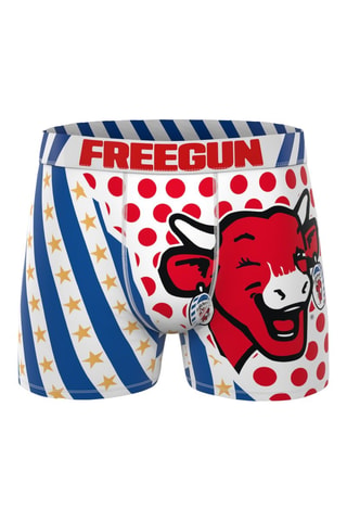 3 boxers La Vache qui rit - Rood, Zwart en Wit