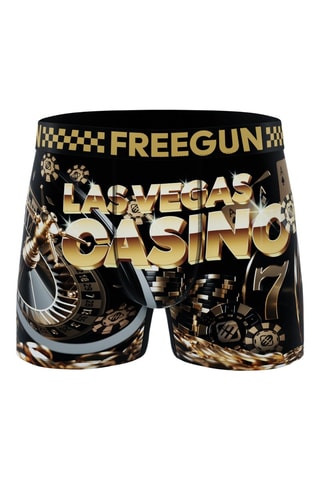 3 boxers American Vibes - zwart, wit en geel