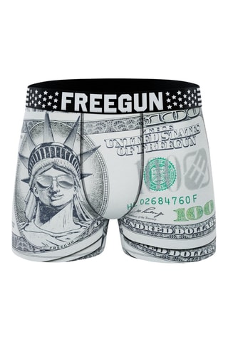 3 boxers American Vibes - zwart, wit en geel