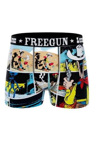 4 boxers Lucky Luke - geel, zwart en hemelsblauw