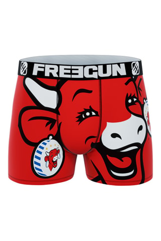 5 boxers La Vache qui rit - Rouge et bleu foncé