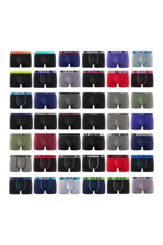 12 Boxers - Zwart en Donkerblauw