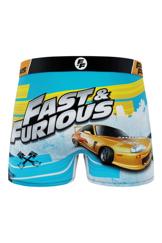 4 boxers Fast and Furious - Rouge, violet et orange