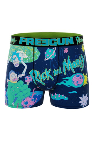 3 boxers Rick et Morty - Violet, vert clair et noir