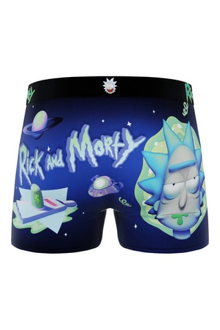 3 boxers Rick et Morty - Violet, vert clair et noir
