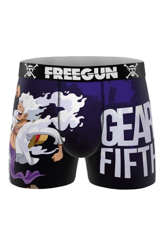 3 boxers Luffy One Piece - Violet et noir
