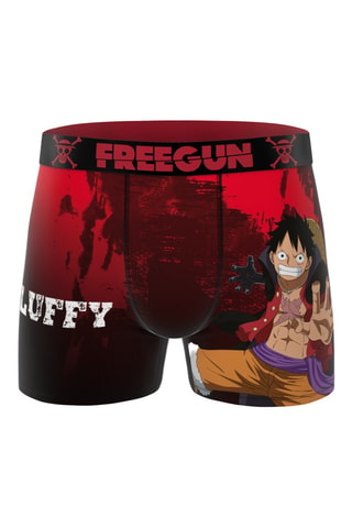 3 boxers Luffy One Piece - Violet et noir
