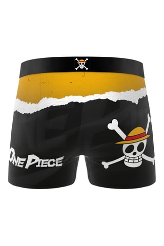 3 boxers Luffy One Piece - Violet et noir