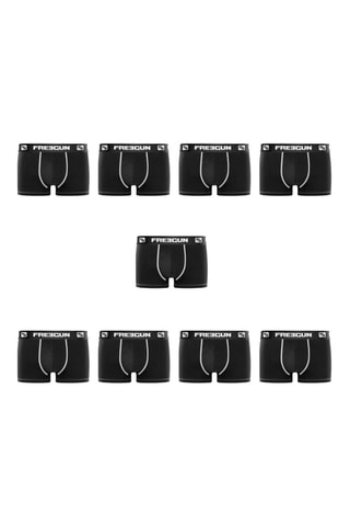 9 Boxers - Zwart en Wit