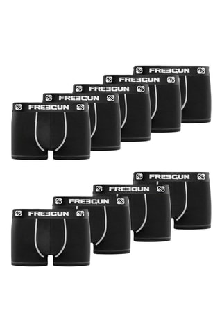 9 Boxers - Zwart en Wit